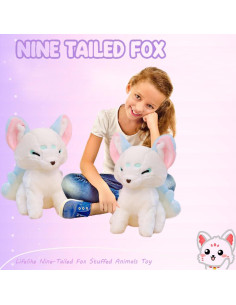 Juguete de Peluche Zorro de Nueve Colas ELAIREN 38cm Realista 2