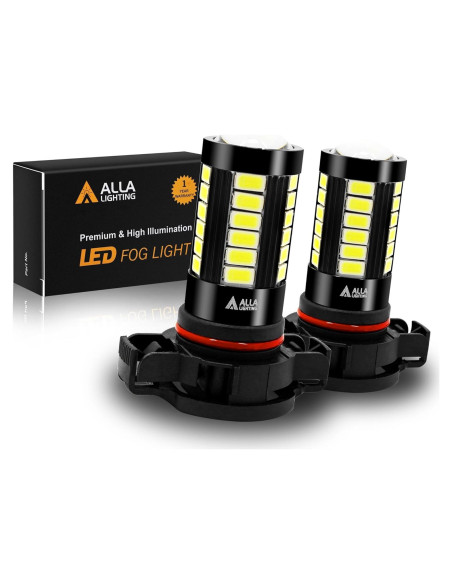 Bombillas de Luz de Niebla LED Alla 2504 PSX24W 6000K 2800Lms (Juego de 2)