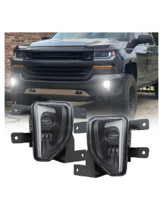 Luces Antiniebla LED 4X4FLSTC para Chevy Silverado 1500 2016-2018
