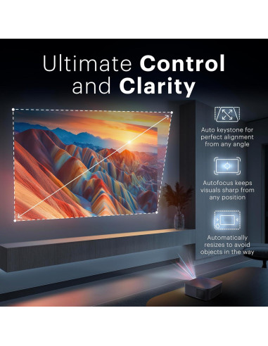 Proyector Inteligente Kodak Flik X20 1080p, 300 Lúmenes, Wi-Fi, Bluetooth