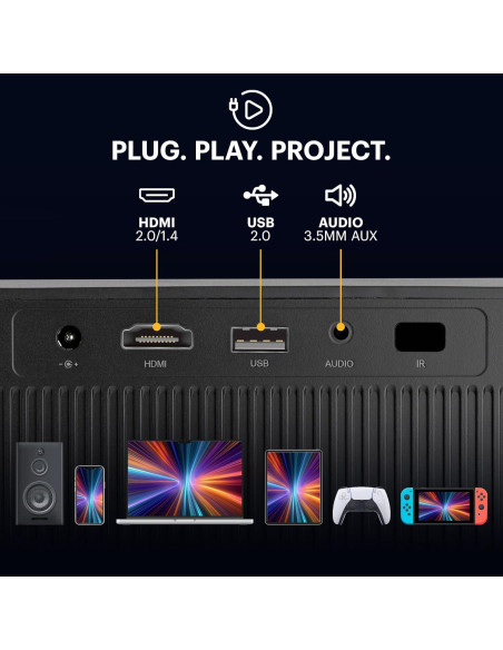 Proyector Inteligente Kodak Flik X20 1080p, 300 Lúmenes, Wi-Fi, Bluetooth