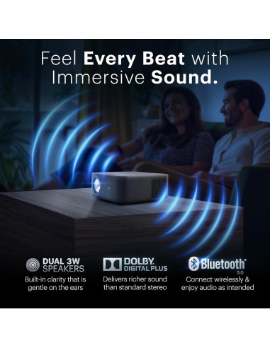 Proyector Inteligente Kodak Flik X20 1080p, 300 Lúmenes, Wi-Fi, Bluetooth