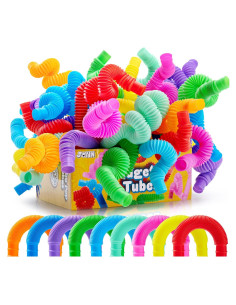 Juguetes Sensoriales Tubos Pop JOYIN 36 Piezas Grande 9 Colores