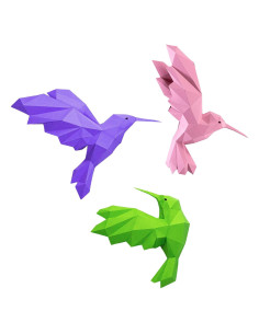 Mundo Papercraft Kit 3D Hummingbird - Modelo de Papel 250 GSM