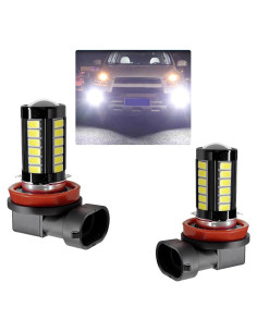 2 Bombillas Antiniebla LED H11 GAOLAOSY 1500 Lúmenes 6500K