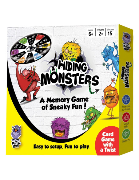 Juego de Cartas de Memoria Escondiendo Monstruos DIDAYO 6+