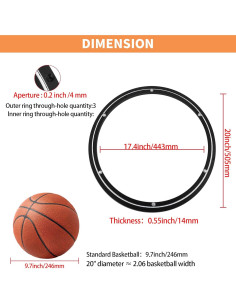 Base Giratoria Lazy Susan TamBee 20 Pulgadas 204 kg Negro 2