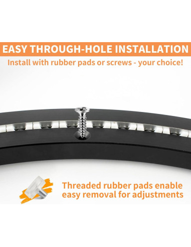 Base Giratoria Lazy Susan TamBee 20 Pulgadas 204 kg Negro