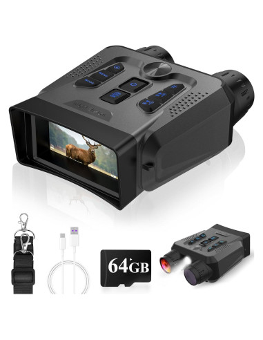 Binoculares de Visión Nocturna GOSALISU 4K 10X Zoom Infrarrojos