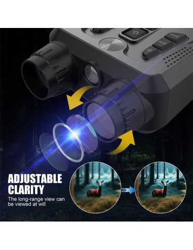 Binoculares de Visión Nocturna GOSALISU 4K 10X Zoom Infrarrojos