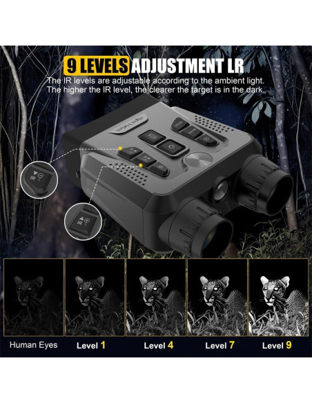 Binoculares de Visión Nocturna GOSALISU 4K 10X Zoom Infrarrojos