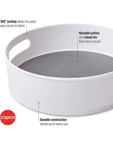 Gira-Almacenamiento Antideslizante Copco 30 cm Gris