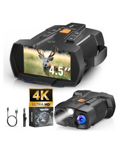 Gafas de Visión Nocturna 4K XOOIOOY con Pantalla 11.4cm y Batería 5000mAh