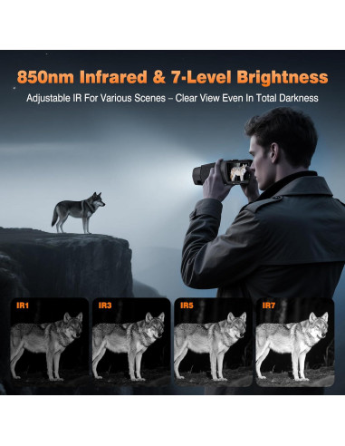 Gafas de Visión Nocturna 4K XOOIOOY con Pantalla 11.4cm y Batería 5000mAh