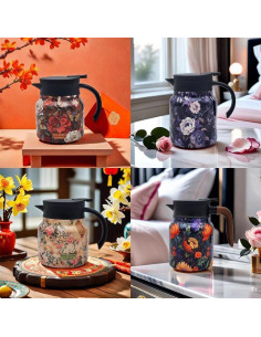 Tetera Doresty Floral Vintage Blue X Bear con Infusor 0.41kg 2