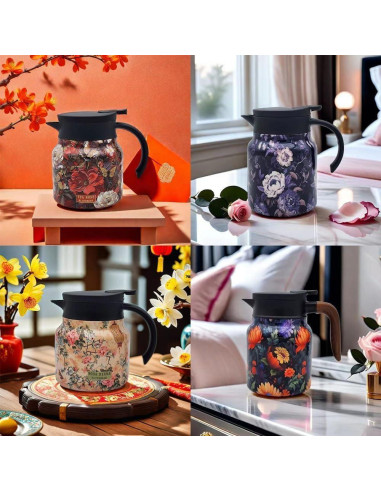 Tetera Doresty Floral Vintage Blue X Bear con Infusor 0.41kg