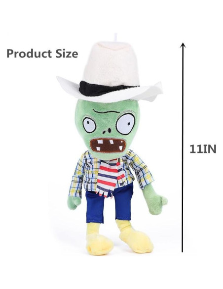 3 Juguetes de Peluche Plantas vs Zombies BASHERISE - Regalo Ideal