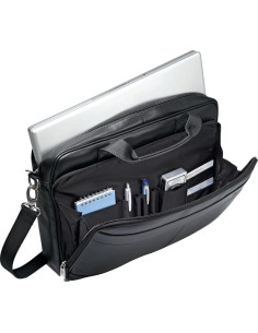 Maletín Delgado de Cuero Samsonite Negro 40.01x29.46x6.35 cm 2