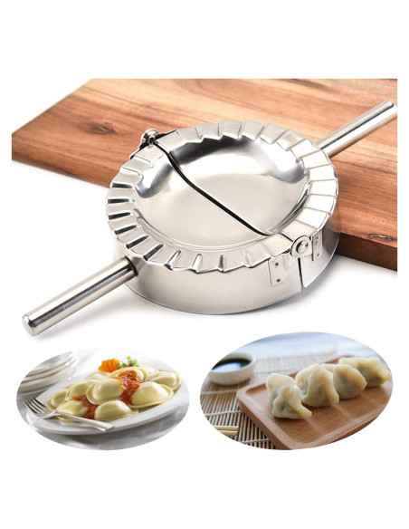 Molde de Ravioli QJFCare Acero Inoxidable 12.5 cm X-Large