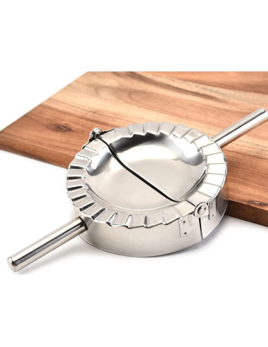 Molde de Ravioli QJFCare Acero Inoxidable 12.5 cm X-Large