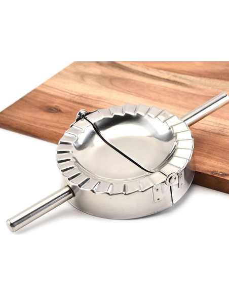 Molde de Ravioli QJFCare Acero Inoxidable 12.5 cm X-Large