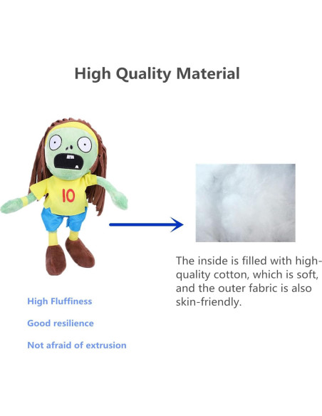 3 Juguetes de Peluche Plantas vs Zombies BASHERISE - Regalo Ideal