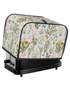 Cubierta de Tostadora Vintage Floral 2 Rebanadas a Prueba de Agua