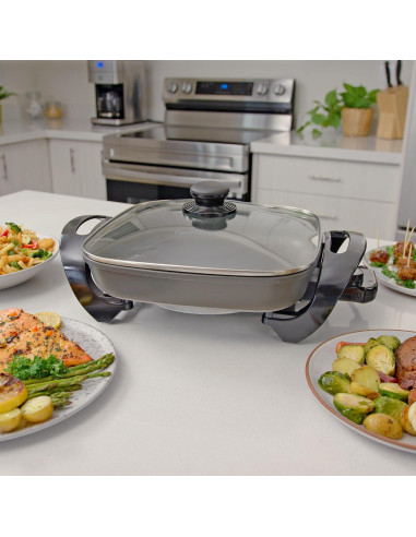 Sartén Eléctrica Kenmore 30.48 cm Antiadherente con Tapa