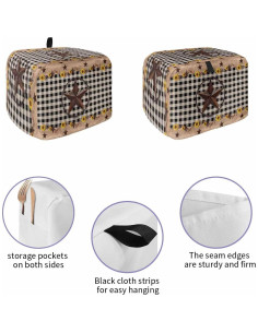 Cubierta para Tostadora Texas Star 2 Rebanadas con Bolsillos 2