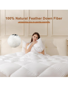 Edredón de Plumas King DOWNSTORIA 106x90 cm 100% Algodón 2