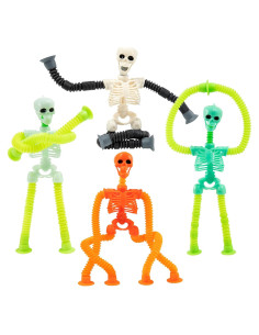 Juguetes de Esqueleto Telescópicos TeePolly 4 Piezas Halloween