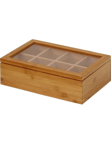 Caja de Té de Bambú Oceanstar TB1323 30.48 cm Natural