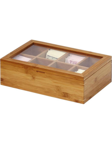 Caja de Té de Bambú Oceanstar TB1323 30.48 cm Natural