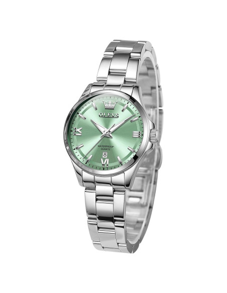 Reloj OLEVS Mujeres Lujo Cuarzo Diamante Acero Inoxidable