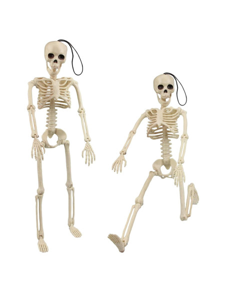 Esqueleto de Halloween MEMOVAN 40.64 cm 2 Piezas Articulados
