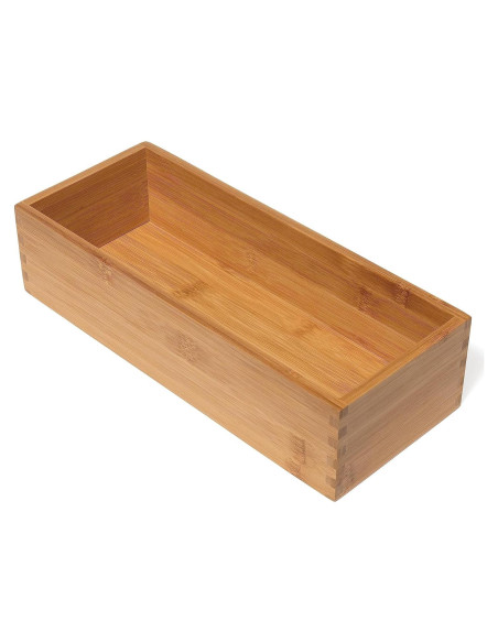 Caja de Almacenamiento de Madera de Bambú Lipper 12.7x30.5x7.6 cm