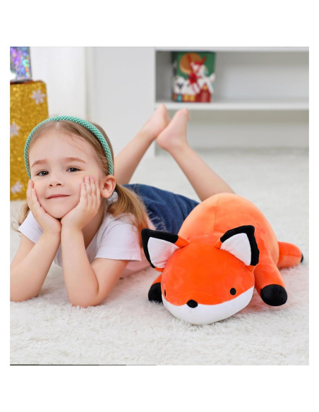 Zorro de Peluche con Peso 61 cm 1.9 kg Almohada Lanzamiento