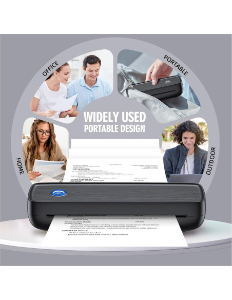 Impresora Portátil Inalámbrica Aixiqee A80 Térmica A4