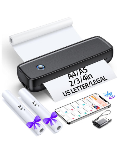 Impresora Portátil Inalámbrica Aixiqee A80 Térmica A4