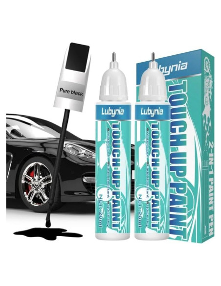 Pintura de Retoque para Coches Lubynia 40 ml Negra Brillante