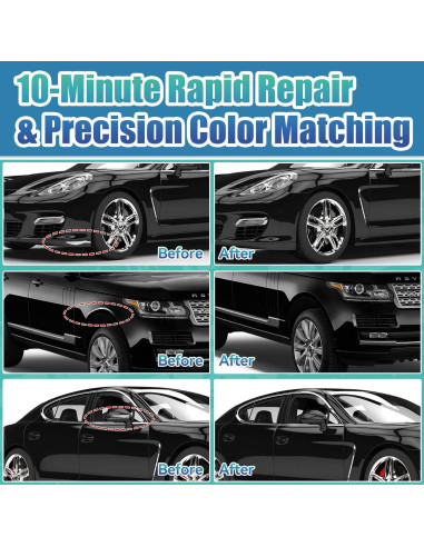 Pintura de Retoque para Coches Lubynia 40 ml Negra Brillante