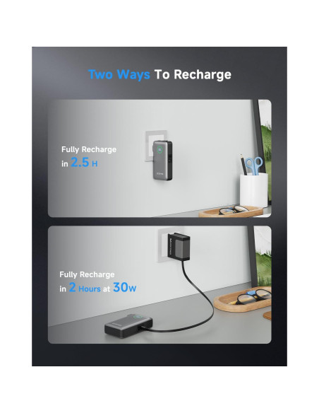 Banco de Energía 10000mAh Gitryin Type-C 12 en 1 Carga Rápida