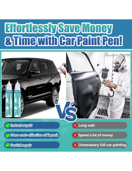 Pintura de Retoque para Coches Lubynia 40 ml Negra Brillante