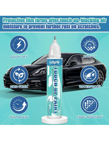 Pintura de Retoque para Coches Lubynia 40 ml Negra Brillante