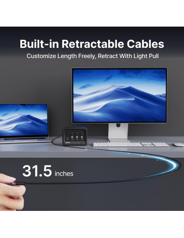 Banco de Energía 10000mAh Gitryin Type-C 12 en 1 Carga Rápida