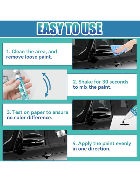 Pintura de Retoque para Coches Lubynia 40 ml Negra Brillante