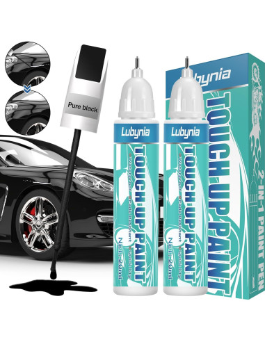 Pintura de Retoque para Coches Lubynia 40 ml Negra Brillante