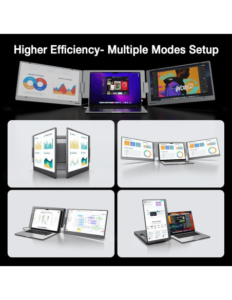 Extensor de Pantalla KYY X90D 15.6" FHD Portátil USB-C