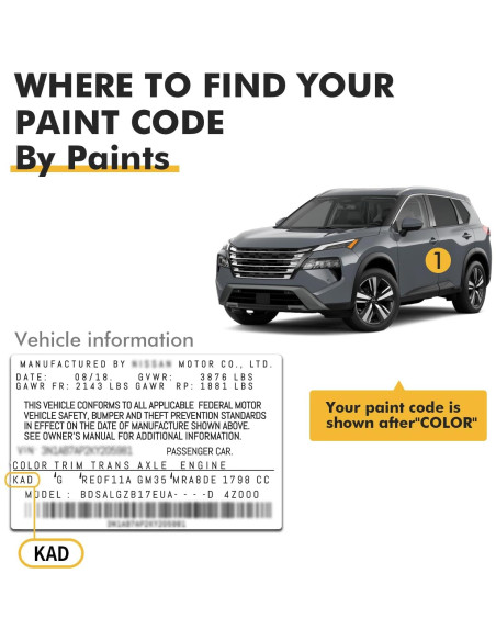 Pintura de Retoque Nissan Gris Boulder KBY/XEX 12ml 2 en 1 Pintura de Retoque Nissan Gris Boulder KBY/XEX 12ml 2 en 1