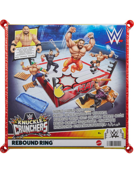 Set de Juego WWE Knuckle Crunchers Mattel con Ring y Seth Rollins Set de Juego WWE Knuckle Crunchers Mattel con Ring y Seth Rollins